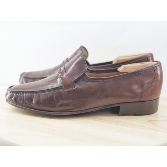 Bruno Magli Loafers Men\'s Size 9 W‎ Brown Made in Italy main image 6